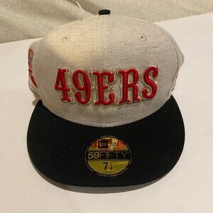 New Era 59FIFTY San Francisco 49ers Candlestick Park Farewell Linen 7 1/4 NWT